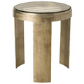 Table d'Extremite Ronde Nuvola, Zinc Ancien