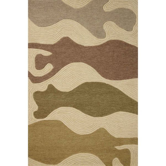 Tapis Madi MDX-02 Brigette Romanek × Loloi, Lin/Multicolore