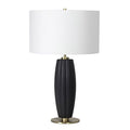 Lampe de table ceramique Crocus, Noir