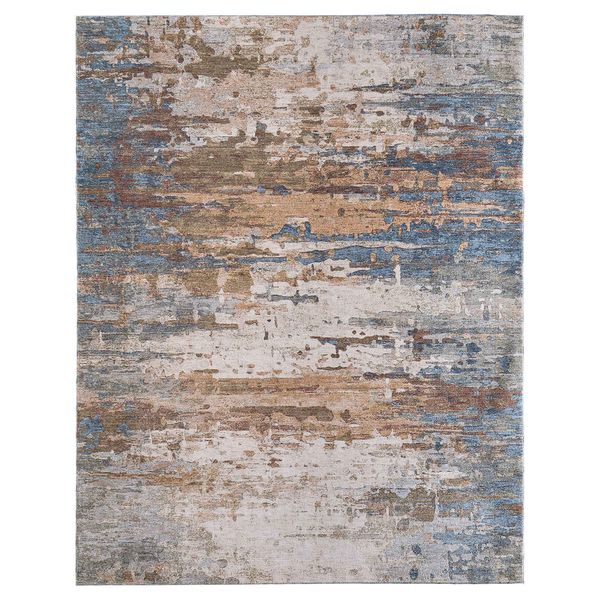 Tapis Pearson 39SCF Feizy, Bleu/Ivoire