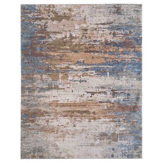 Tapis Pearson 39SCF Feizy, Bleu/Ivoire
