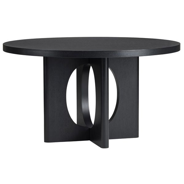 Table a manger ronde Wyndham, Noir