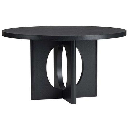 Table a manger ronde Wyndham, Noir