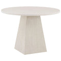 Table a Manger Ronde Quartz, Blanc