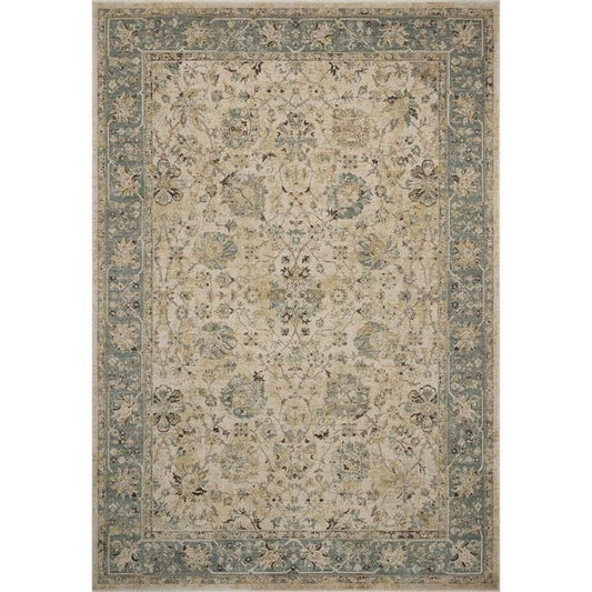 Tapis Briar BRR-05 Loloi, Ivoire Ancien/Bleu