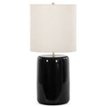 Lampe de Table Sadia, Noir Brillant