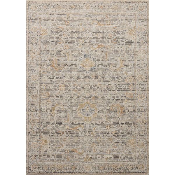 Tapis Milena MLE-05 Loloi, Charbon/Abricot