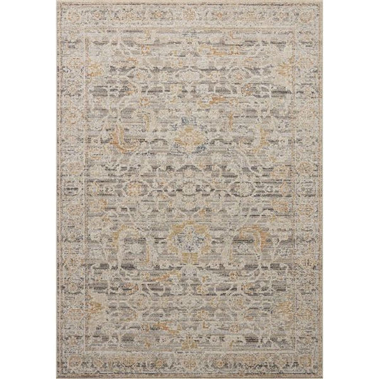 Tapis Milena MLE-05 Loloi, Charbon/Abricot