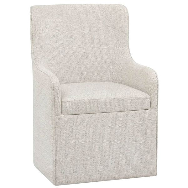 Fauteuil a Accoudoirs Birchaven, Bilma Naturel, Lot de 2